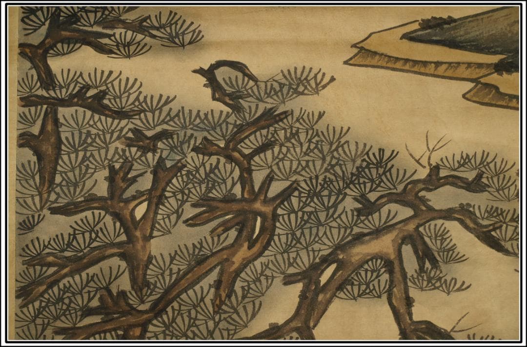 民間仕入れ品　中国唐時代の人物図　肉筆絵　激安骨 BD110A2-2