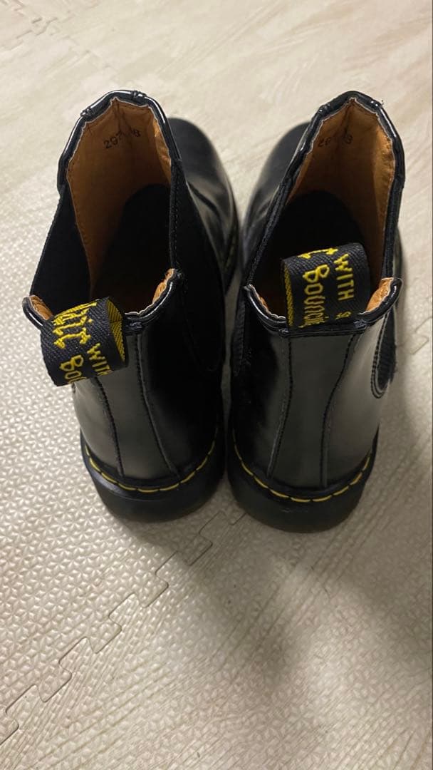 ドクターマーチン 2976 チェルシーブーツ EU38 サイドゴア ブラック