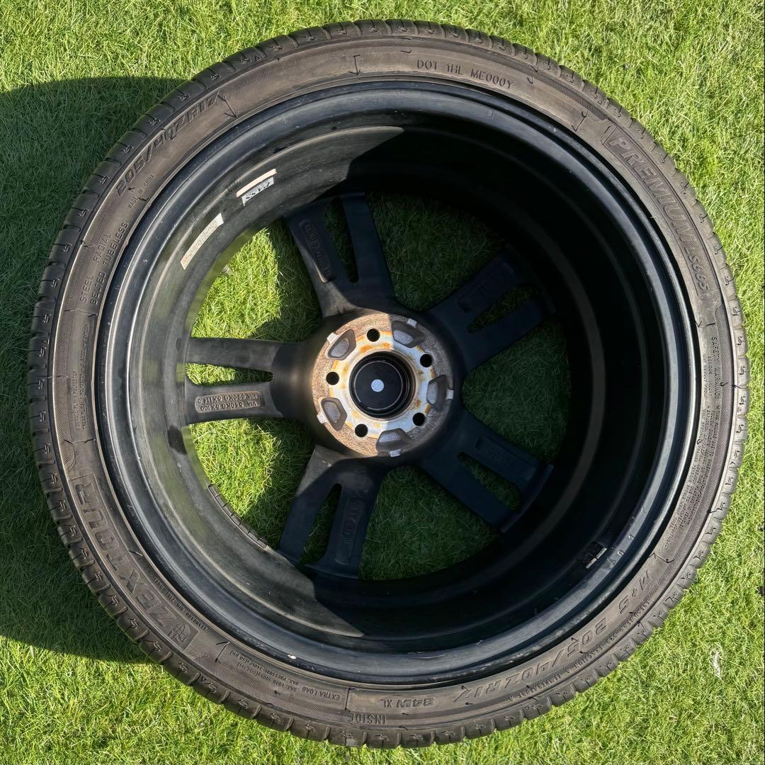 シュタイナー ホイール17インチ タイヤ 205/40r17 PDC 100x5