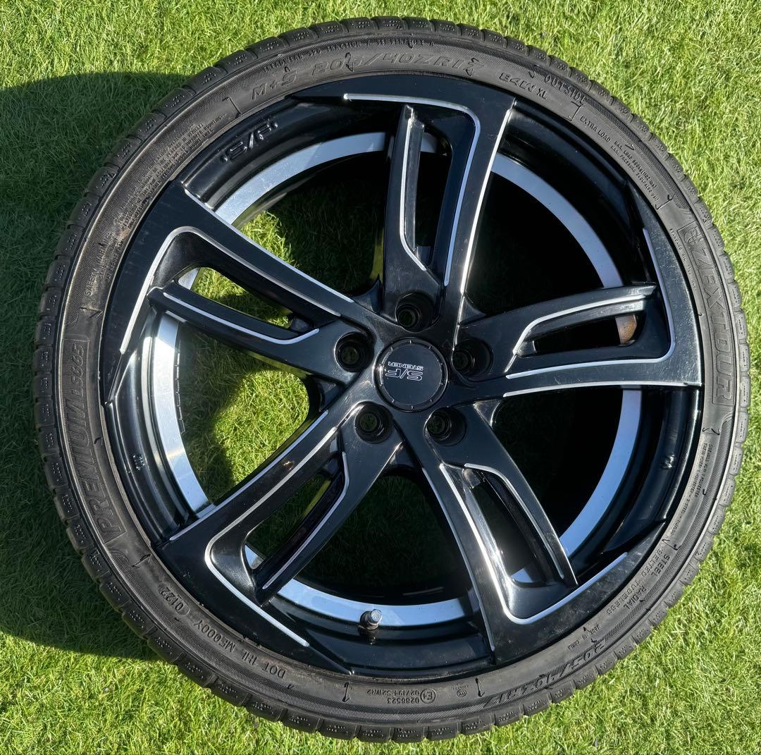 シュタイナー ホイール17インチ タイヤ 205/40r17 PDC 100x5
