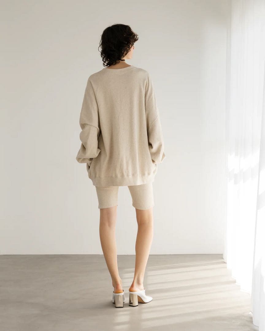 Y.S♡　BIYOMA COTTON LINEN RIB PULLOVER