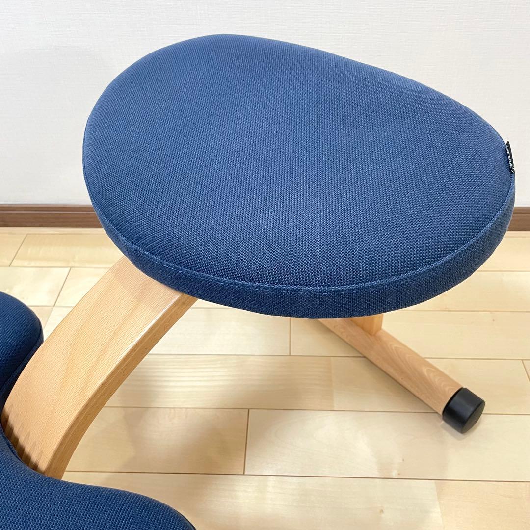 バランスラボ バランスチェア バランスイージー ネイビー ショートフレーム 美品