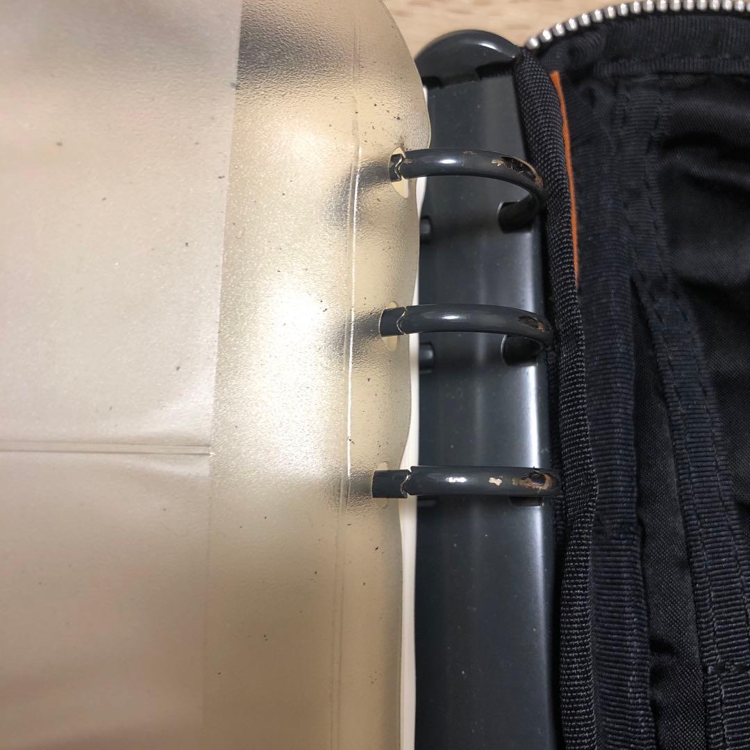 PORTER ブラックポーチ 約20cm x 13cm 手帳　システムバインダー