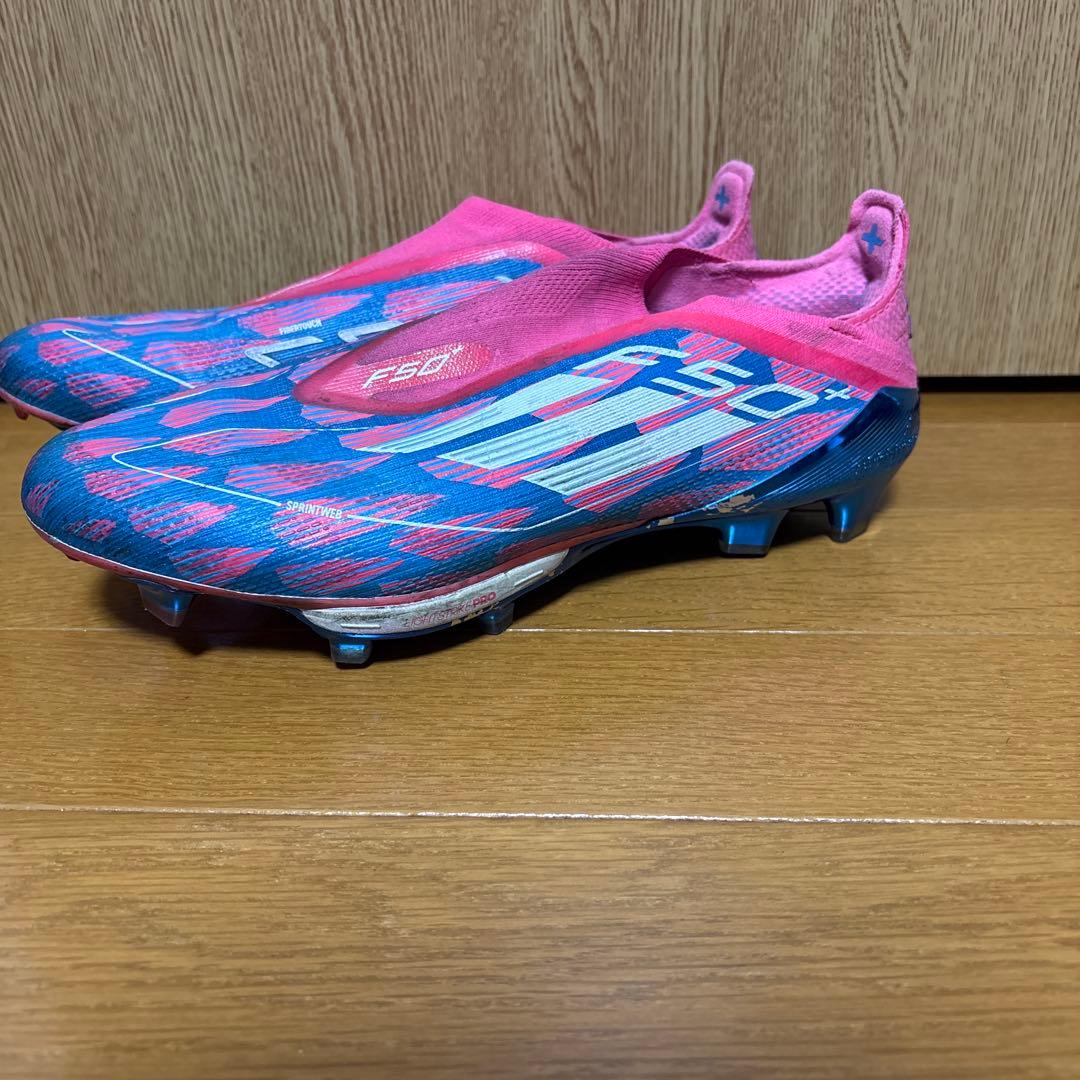 adidas F50+ ピンク/ブルー サッカーシューズ