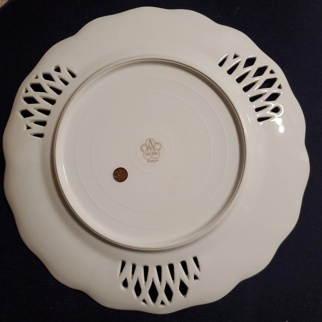 大倉陶園　プレート　　オークラ　OKURA　 陶器　飾り皿　オールド大倉