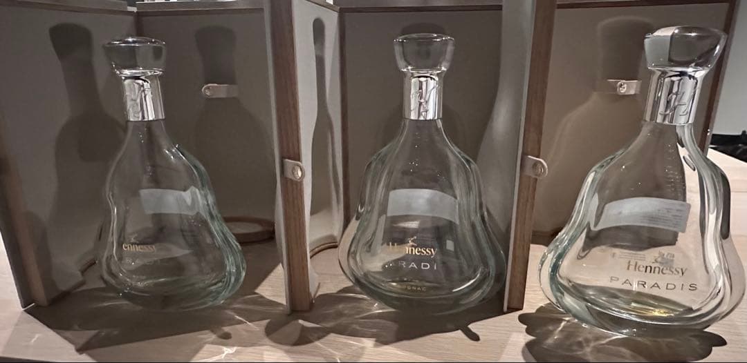 空瓶！Hennessyヘネシー パラディ（3本）箱付