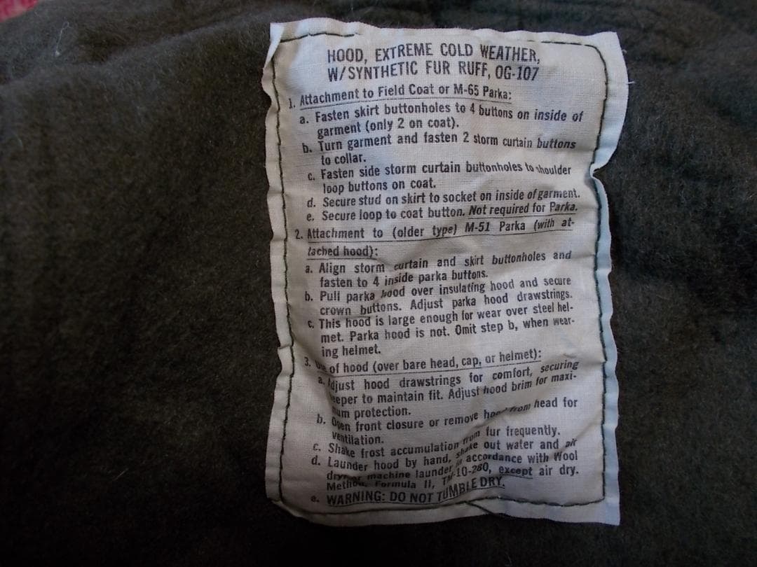 米軍実物 Ｍ65 フィッシュテールパーカー フルセット SMALL