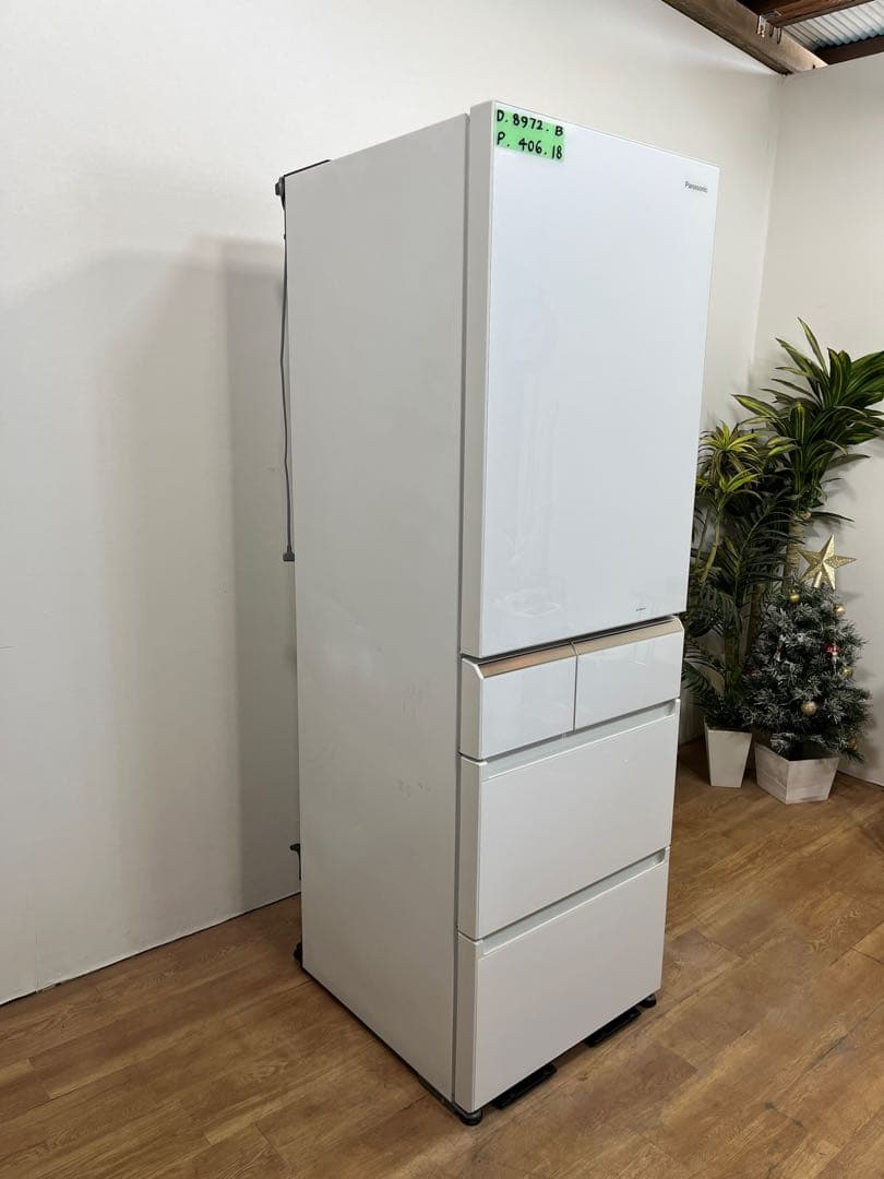 パナソニック冷凍冷蔵庫　406l 2018年 NR-E414GV-W