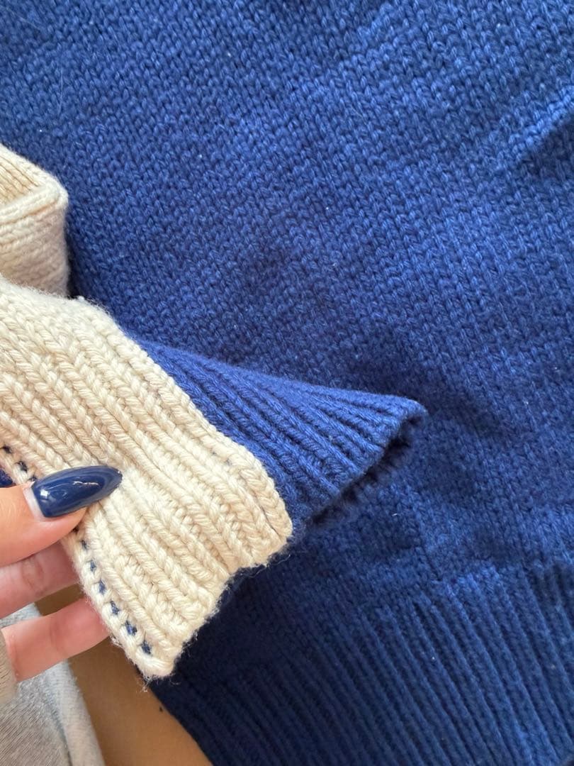 POLO RALPH LAUREN ブルー　ニット　セーター　XL