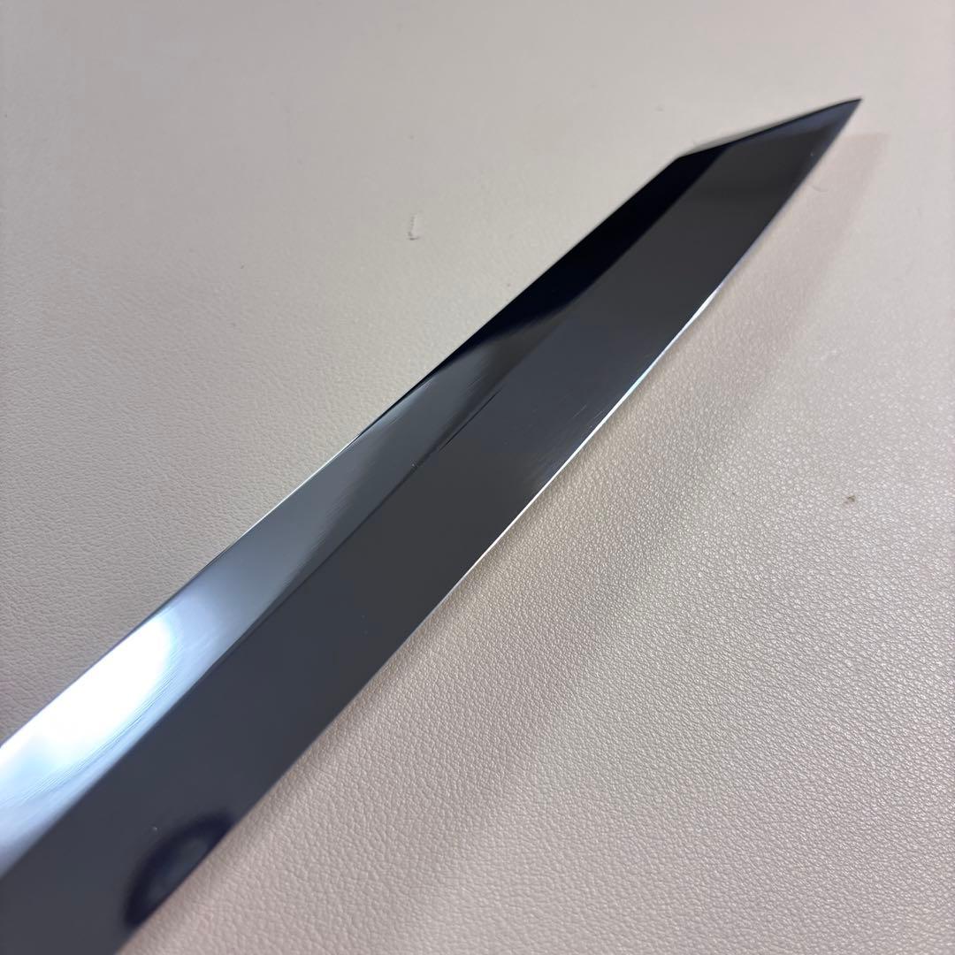 【特価限定】270mm 切付柳刃包丁 鏡面　黒檀八角柄 刺身包丁 「全鋼」'ᘜ