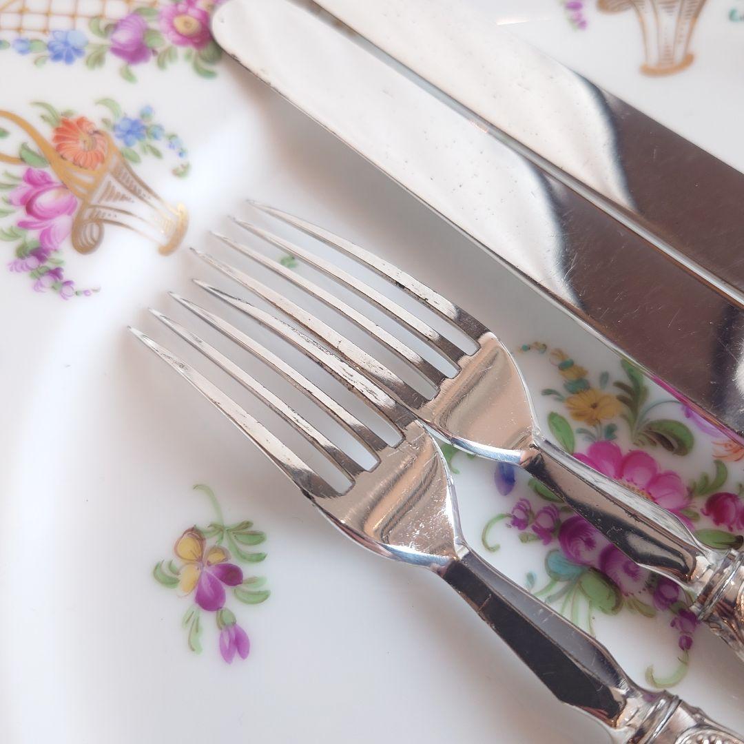 白蝶貝　デザートカトラリー　アンティーク マザーオブパール　フォーク　ナイフ