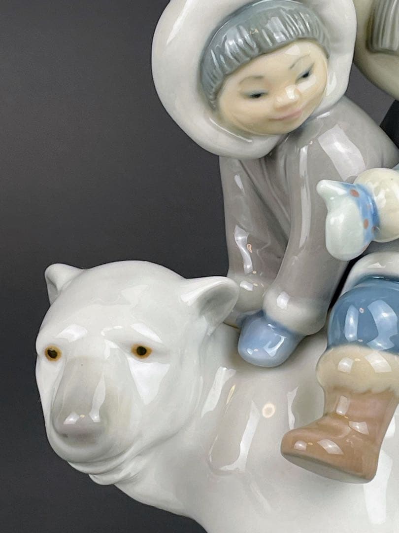 【美品】 リヤドロ エスキモーライダー 北極熊 シロクマ 白くま 白熊 リアドロ