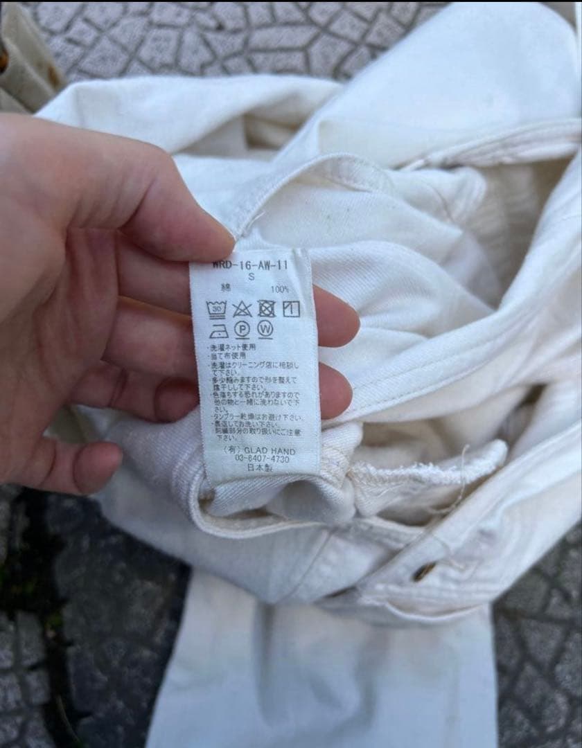 WEIRDO/ウィアード オーバーオール　ホワイト　刺繍