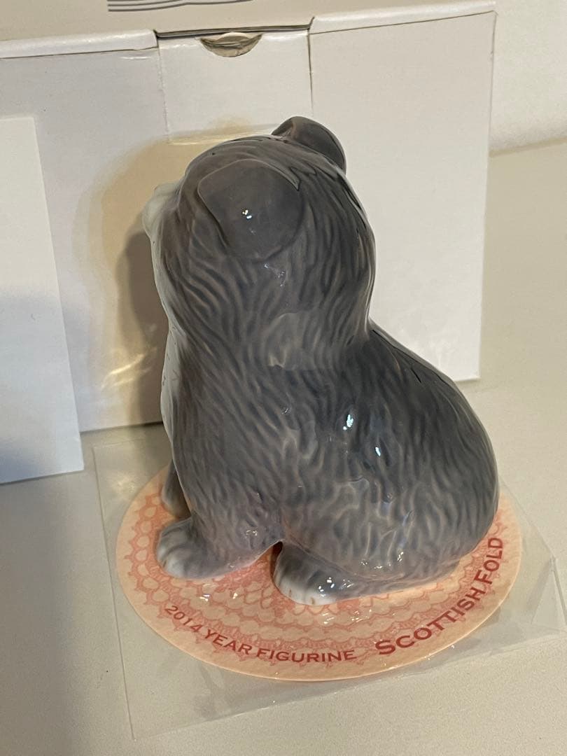 ロイヤルコペンハーゲン2014年イヤーフィギュリン　スコティッシュフォールド2