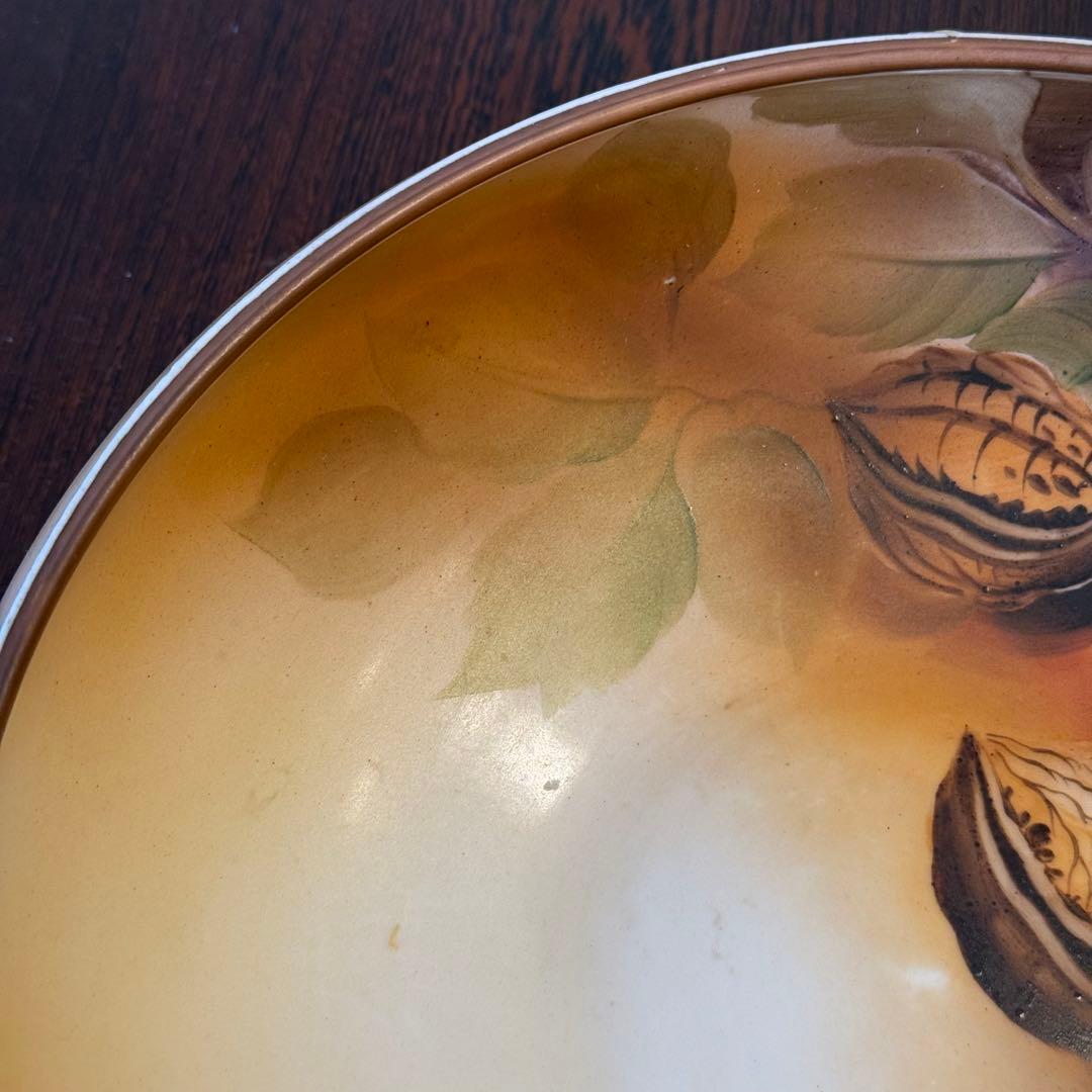 美品　希少　ノリタケ刻印あり　陶器製ボウル皿大　1884年代製