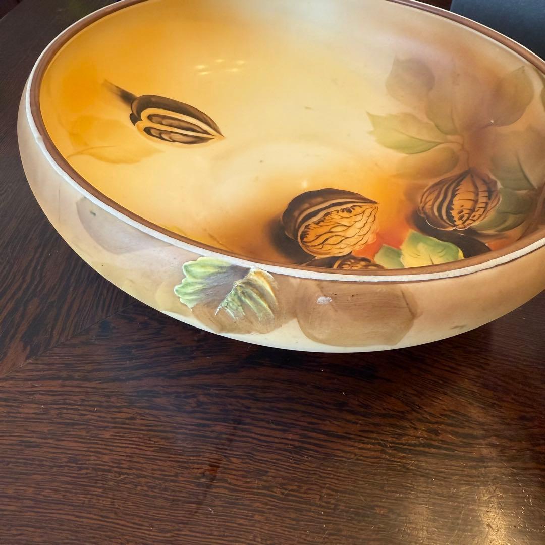 美品　希少　ノリタケ刻印あり　陶器製ボウル皿大　1884年代製