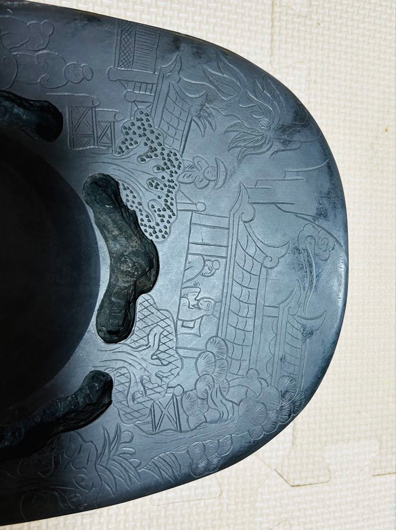 [極上品] 宋時代　文房四宝 中国美術・書道具/名石・端渓硯/老坑；石友铭 在铭