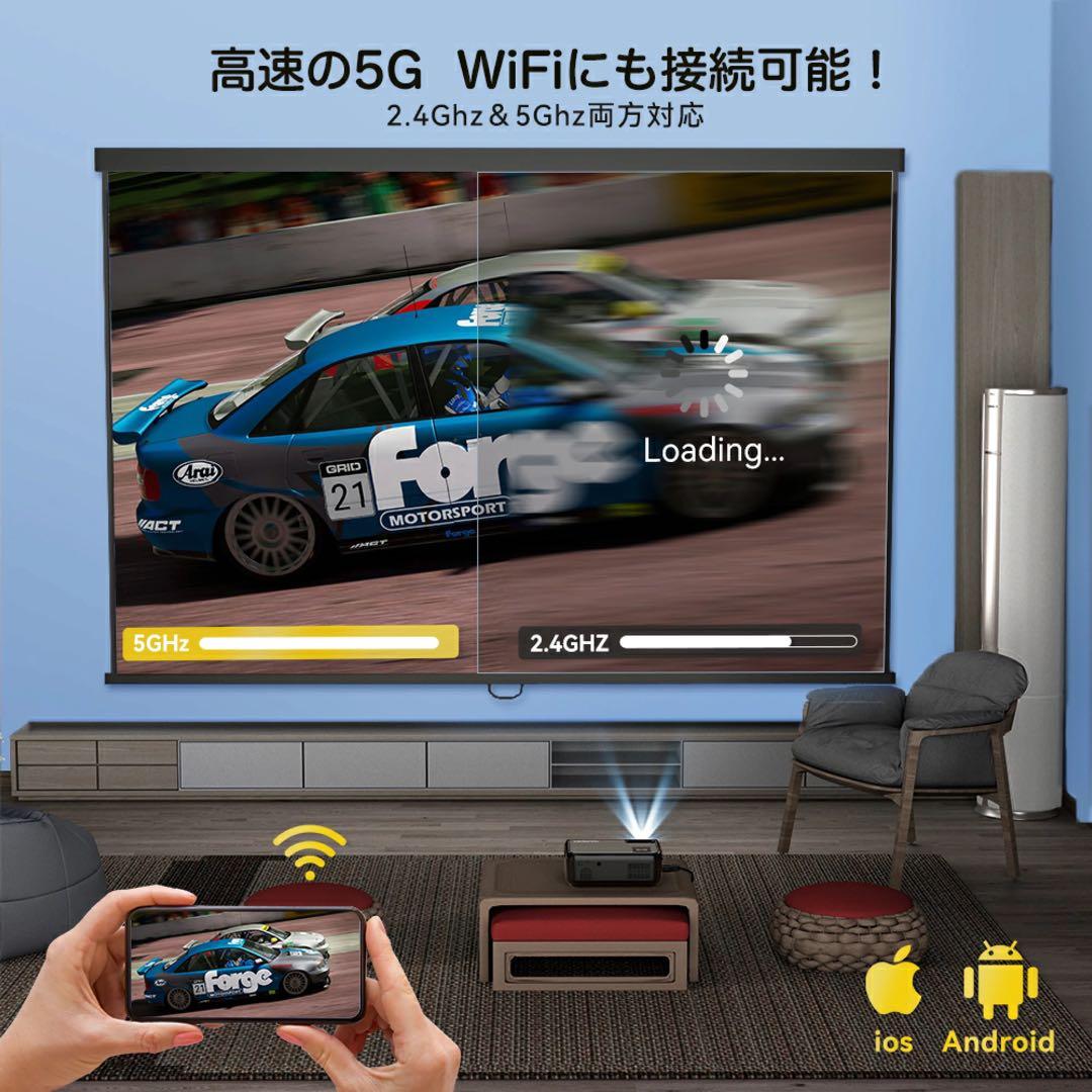 プロジェクター 16000ルーメン 550ANSI 4k対応 1080p高解像