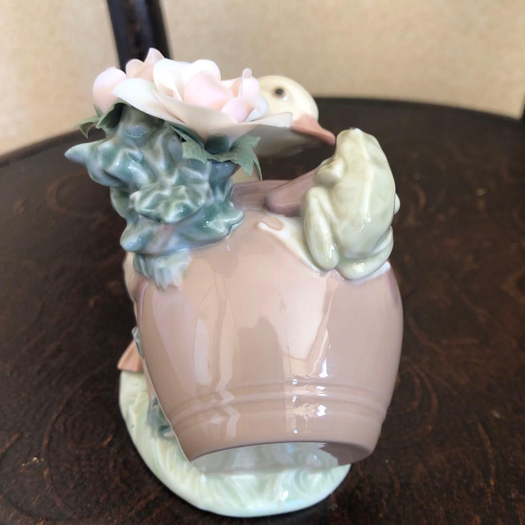 リアドロ　アヒルと花とカエル