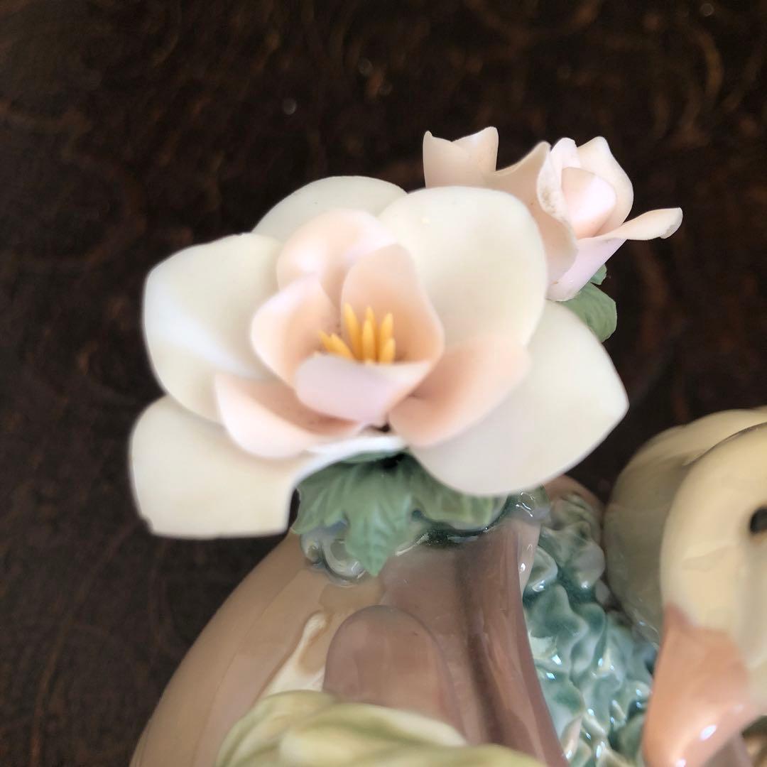 リアドロ　アヒルと花とカエル