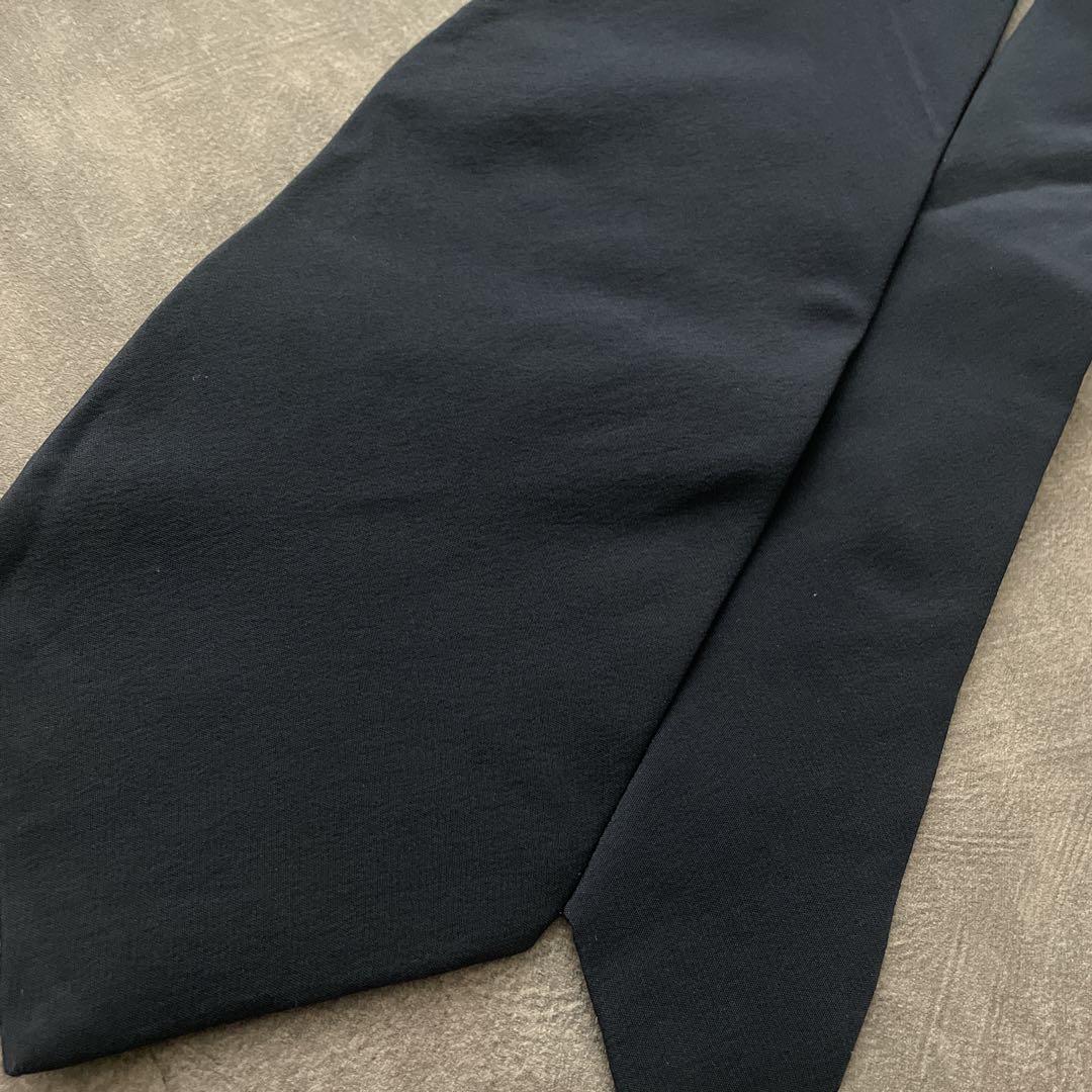 極上 漆黒ウール 黒金ボタン ダブルブレストスーツ OLD CELINEネクタイ