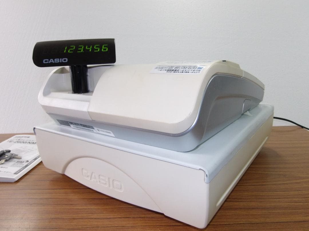 設定無料 CASIO TE-2600-25S インボイス レジスター250806