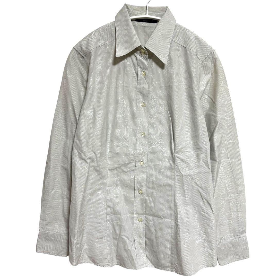 ETRO エトロ　長袖シャツ　ペイズリー柄　シャツ　柄シャツ　42