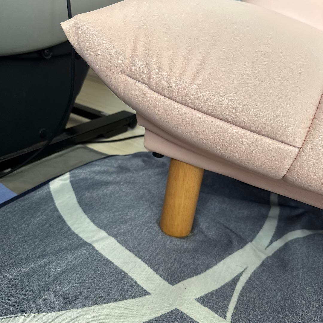 ALEX ローソファ 3人掛け ハイバック ピンク