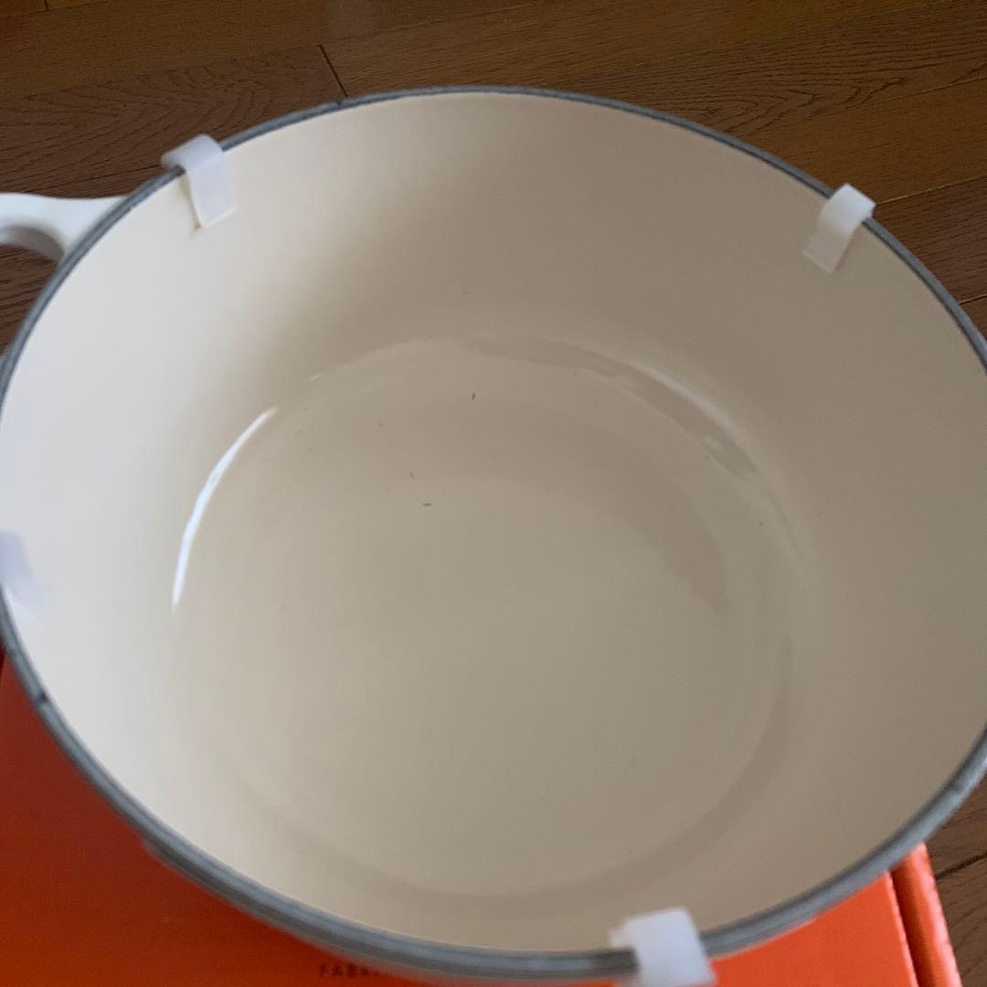 LE CREUSET 両手鍋 ホワイト 20cm