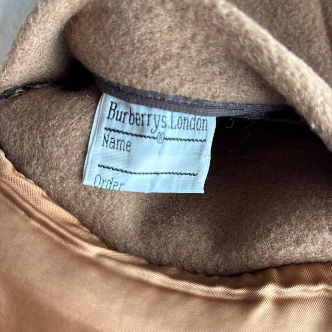 【英国製】Burberrys バーバリー 裏地ノバチェック柄 ダッフルコート