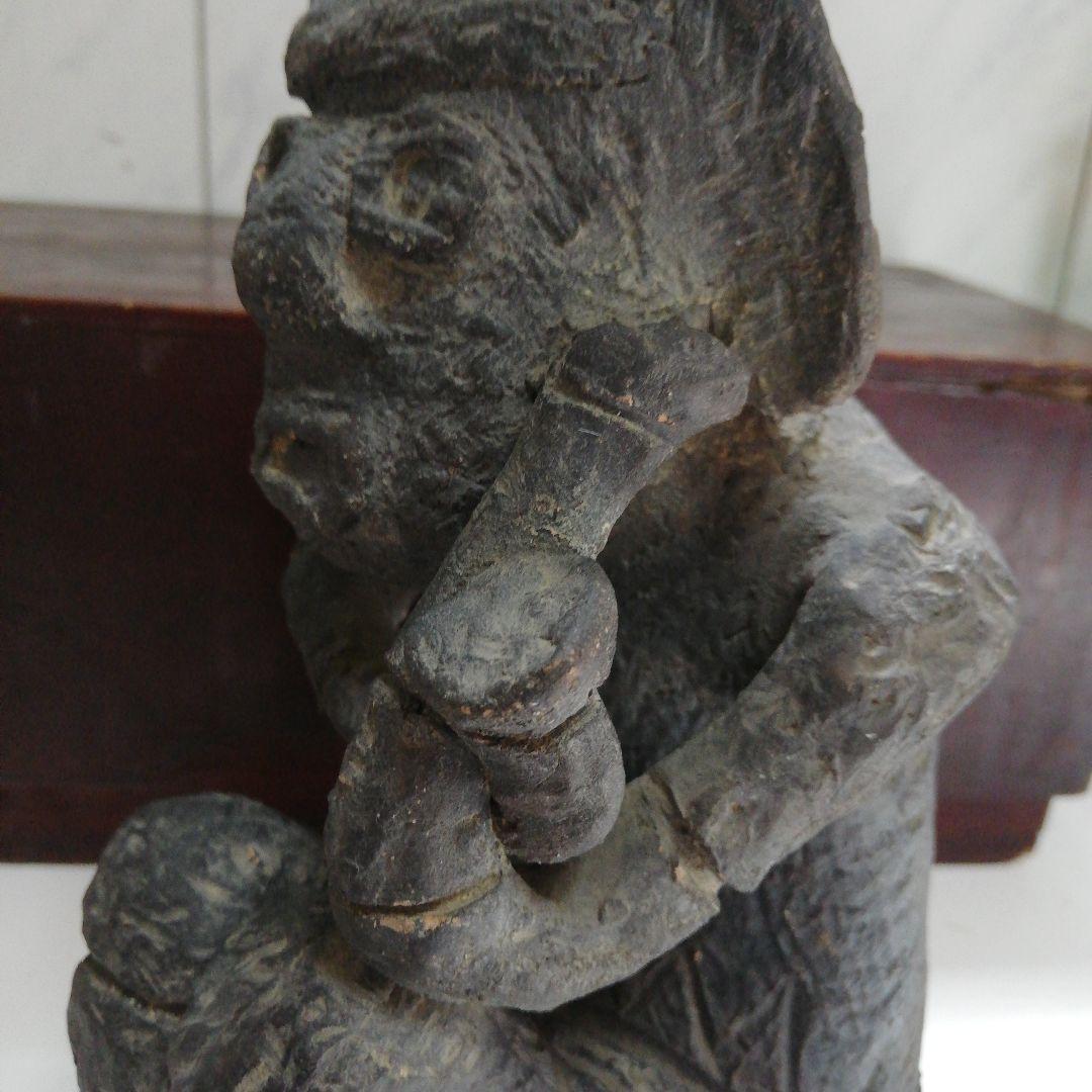 極稀少レア南米メキシコOR中近東ヨルダン　アステカ重量有出土発掘石仏埴輪
