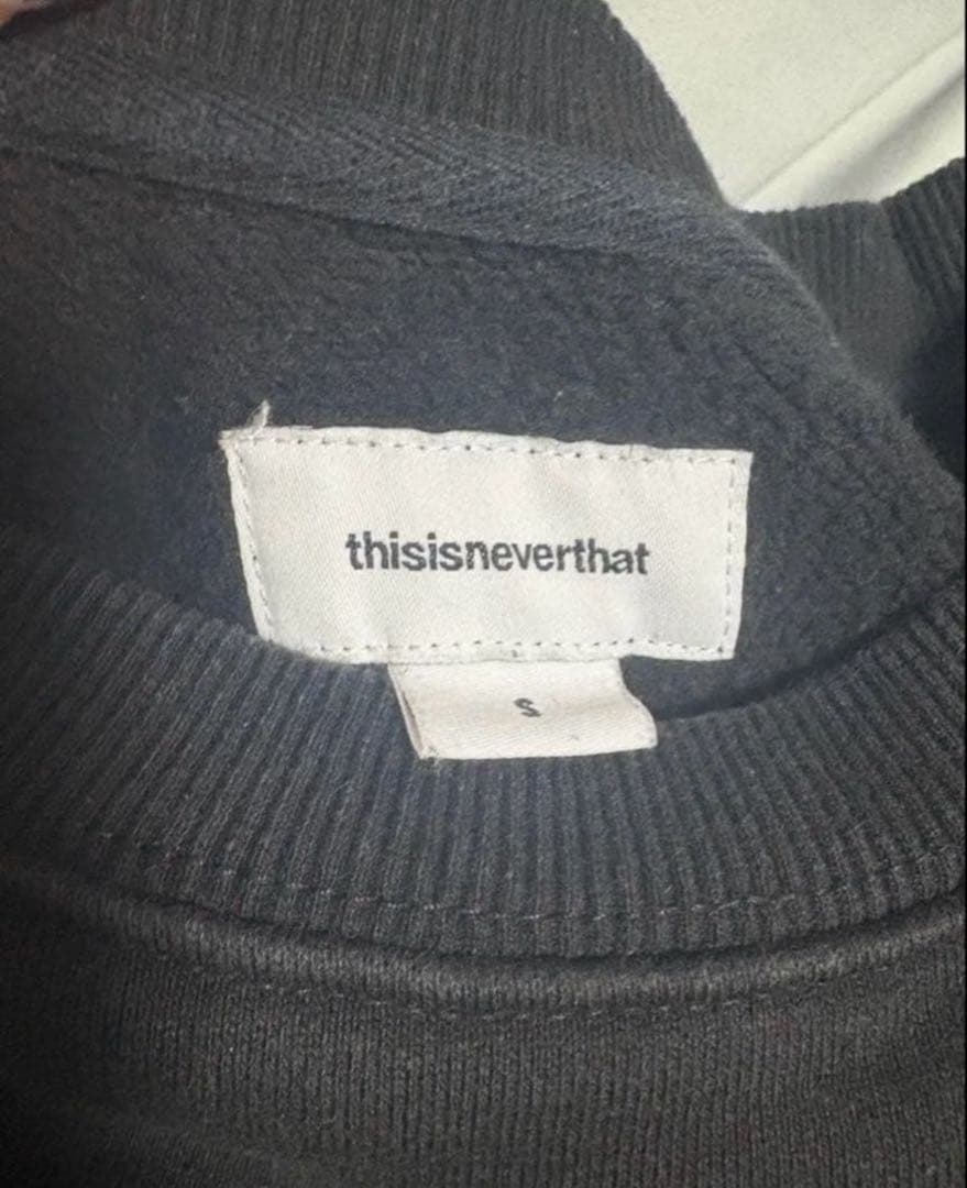 は*な様 thisisneverthat ブラック スウェット