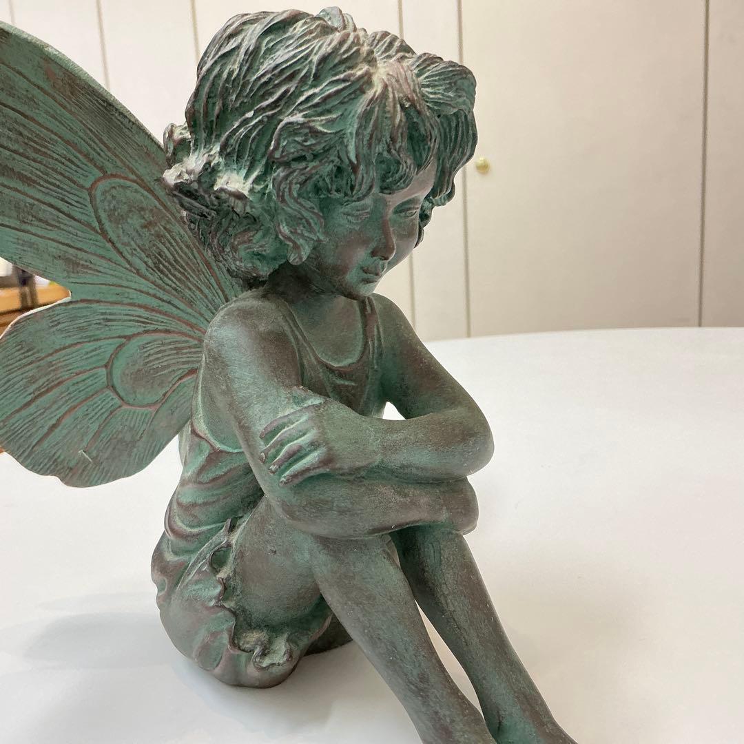 ブロンズ風 妖精像 約20cm