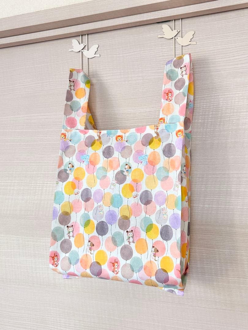 ゆー☆22fabric生地使用☆レジ袋型マイバッグ☆yukiemon