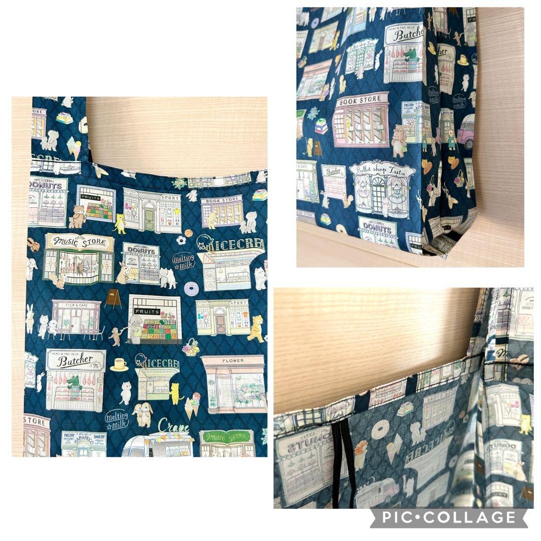 ゆー☆22fabric生地使用☆レジ袋型マイバッグ☆yukiemon