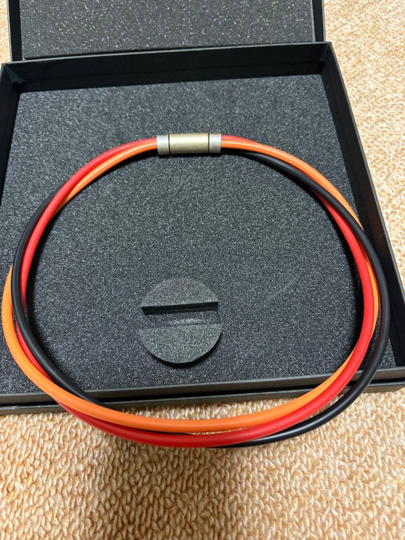 ゆ*ー様 SEV ルーパータイプ3G/サイズ48 ネックレス 赤・黒・オレンジ