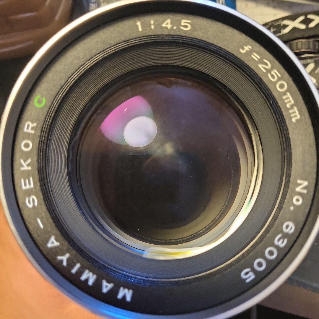 マミヤ RB67 250mm f4.5 セコール Cレンズ RB-67 フード付