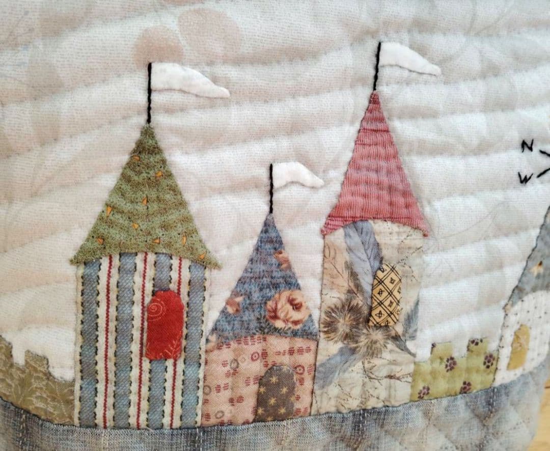 「風見鶏の見える街。」トートバッグ ハンドメイド テシゴト雑貨