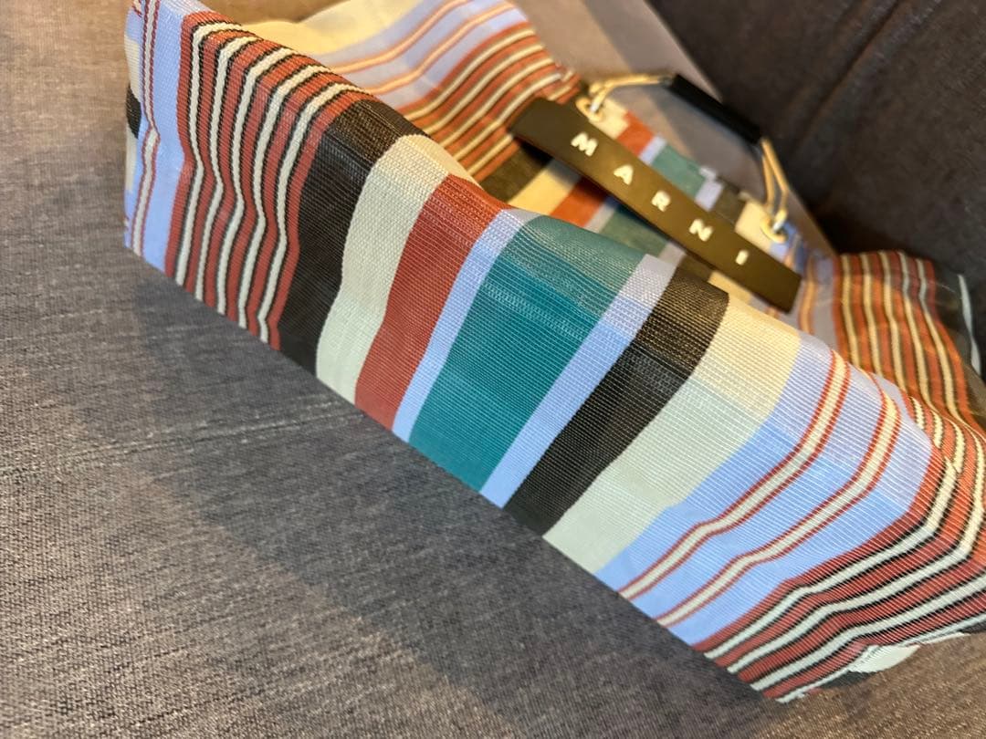 MARNI マルチカラー ストライプ エコバッグ