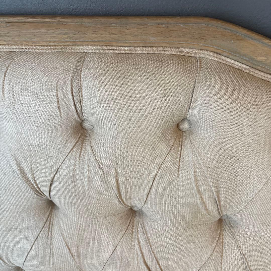 サラグレースリネンソファーオットマンのみ