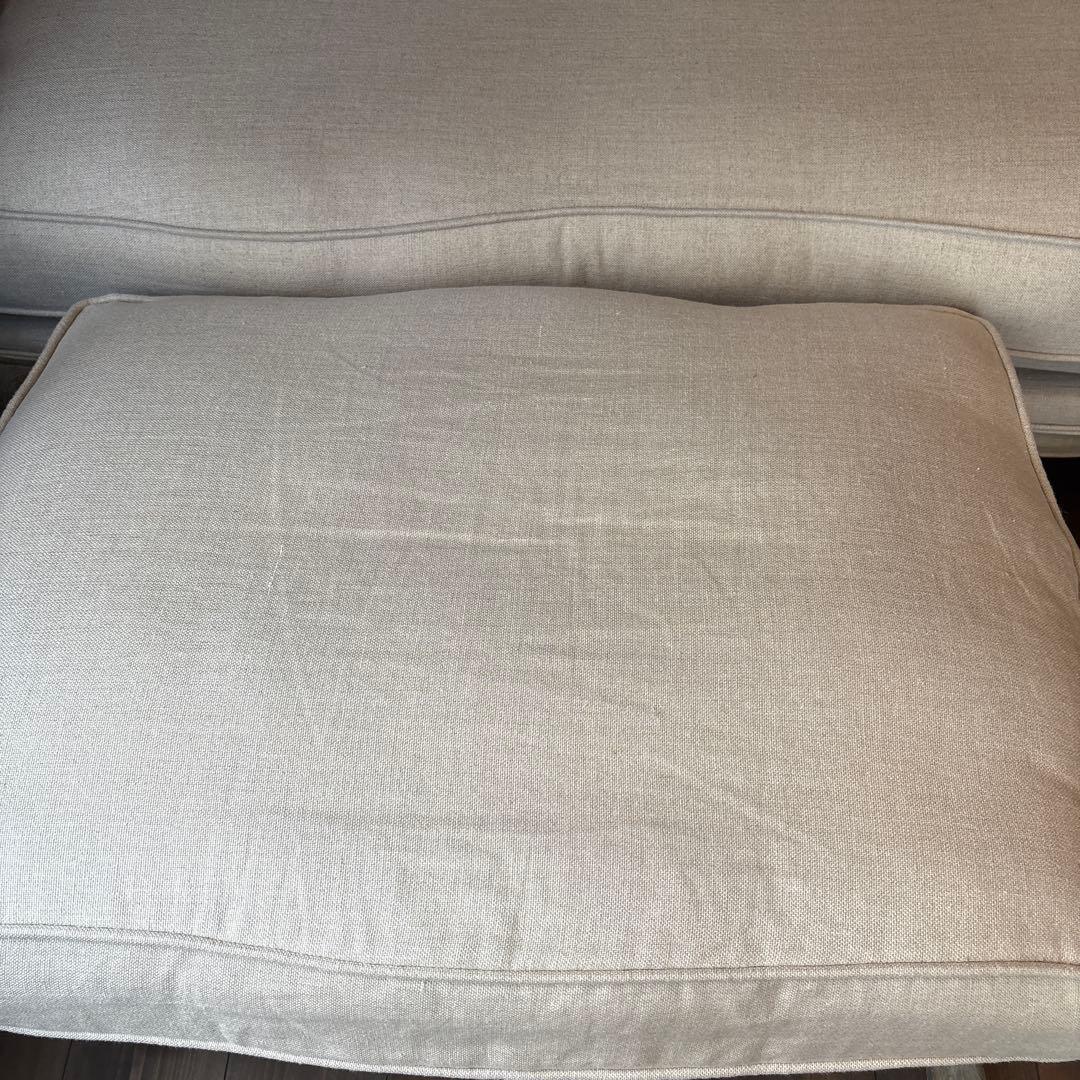 サラグレースリネンソファーオットマンのみ
