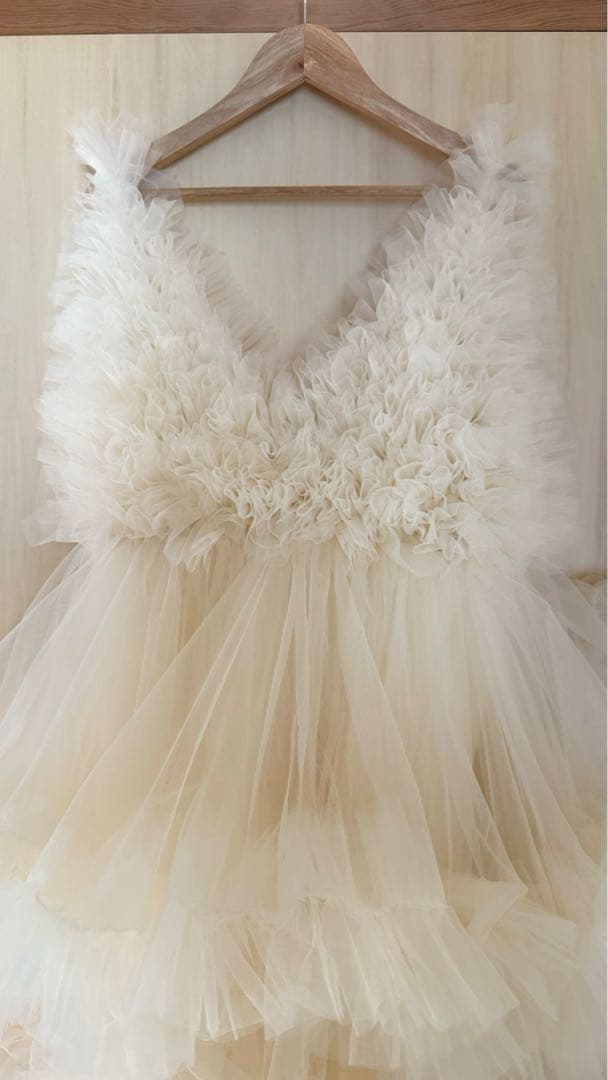 しめじ様♡マタニティフォト　ドレス　衣装　海外　チュール　ボリューム