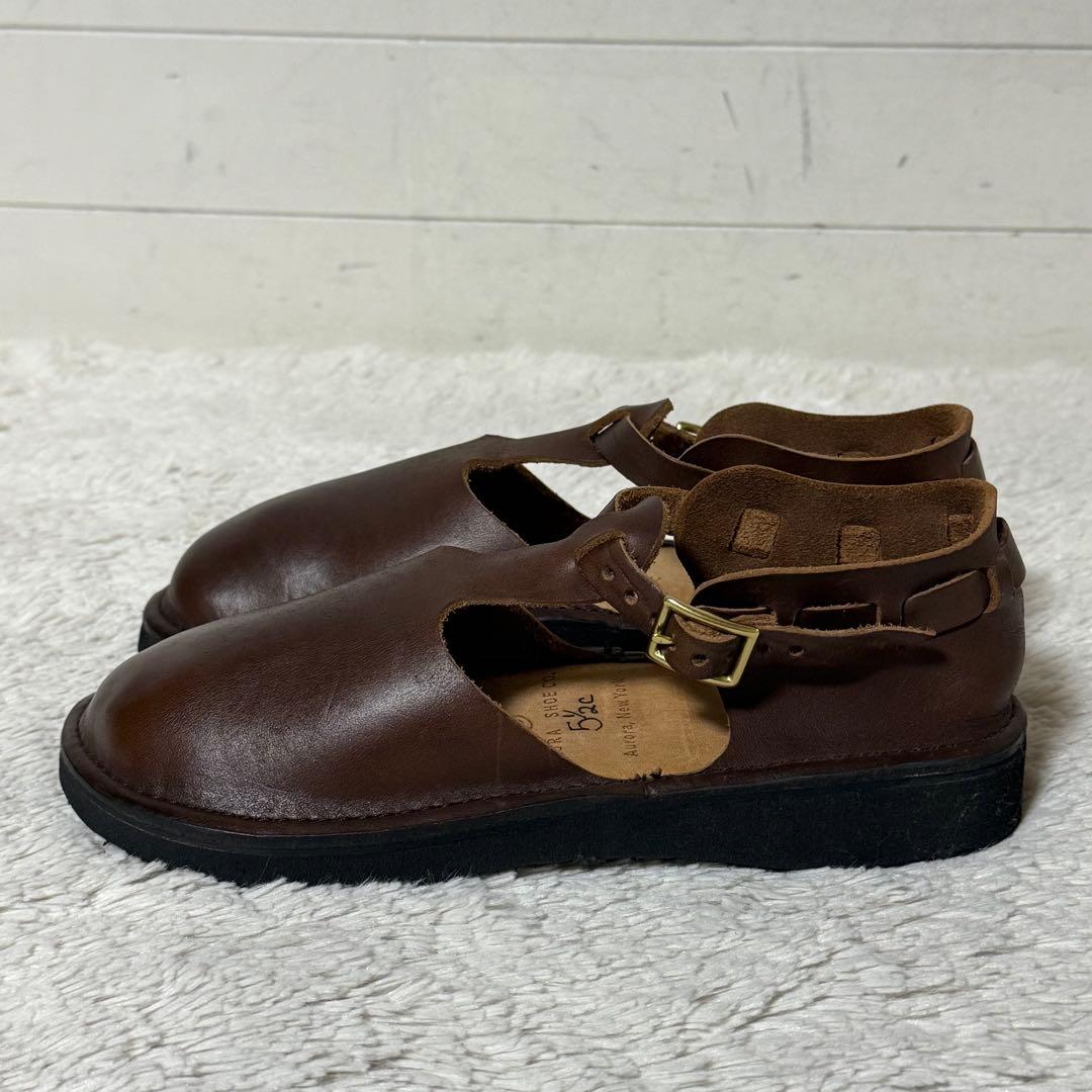 ⭐️未使用品⭐️　オーロラシューズ　Tストラップ　ウエストインディアン　ブラウン