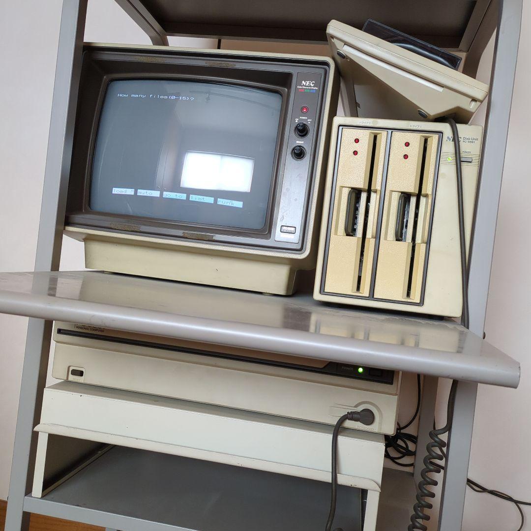 PC-9801　初代　PC本体　プリンター　ディスプレイ　ディスクユニット
