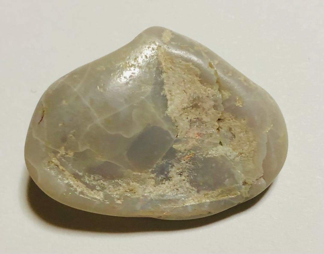 シェルオパール　貝化石　遊色　オーストラリア