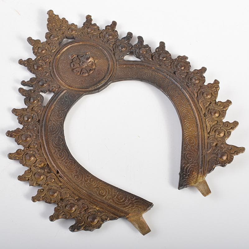 仏教美術　古銅鍍金　チベット仏　仏像　置物　D　R6744