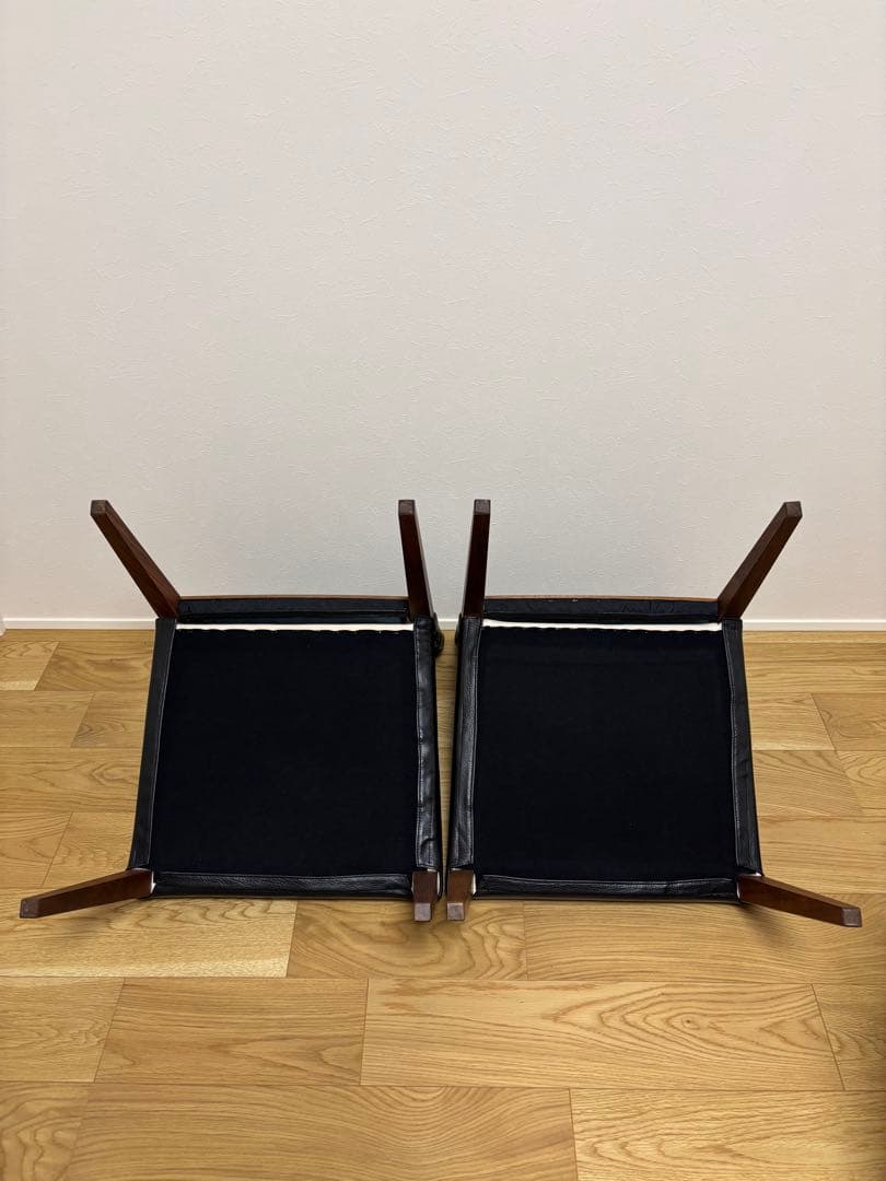 【YOU】Ritzwell KLINTクリント　ダイニングチェア　黒本革②