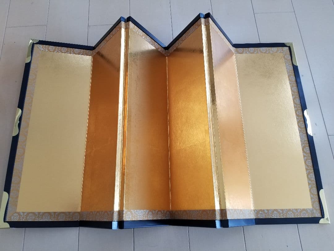 【美品】雛人形　金屏風（きんびょうぶ）ディスプレイに☆