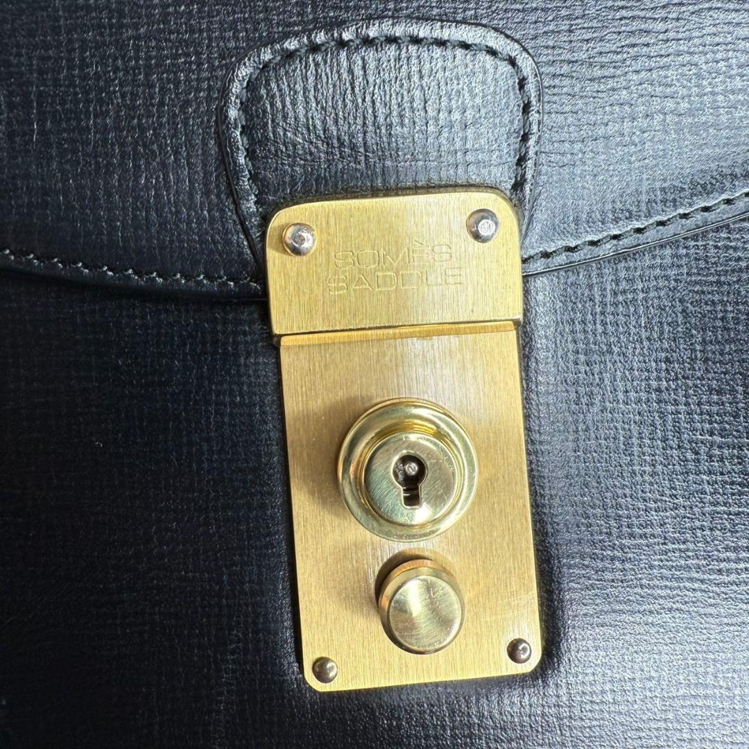 SOMES SADDLE 本革 セカンドバッグ エグゼクティブ ミニダレスバッグ