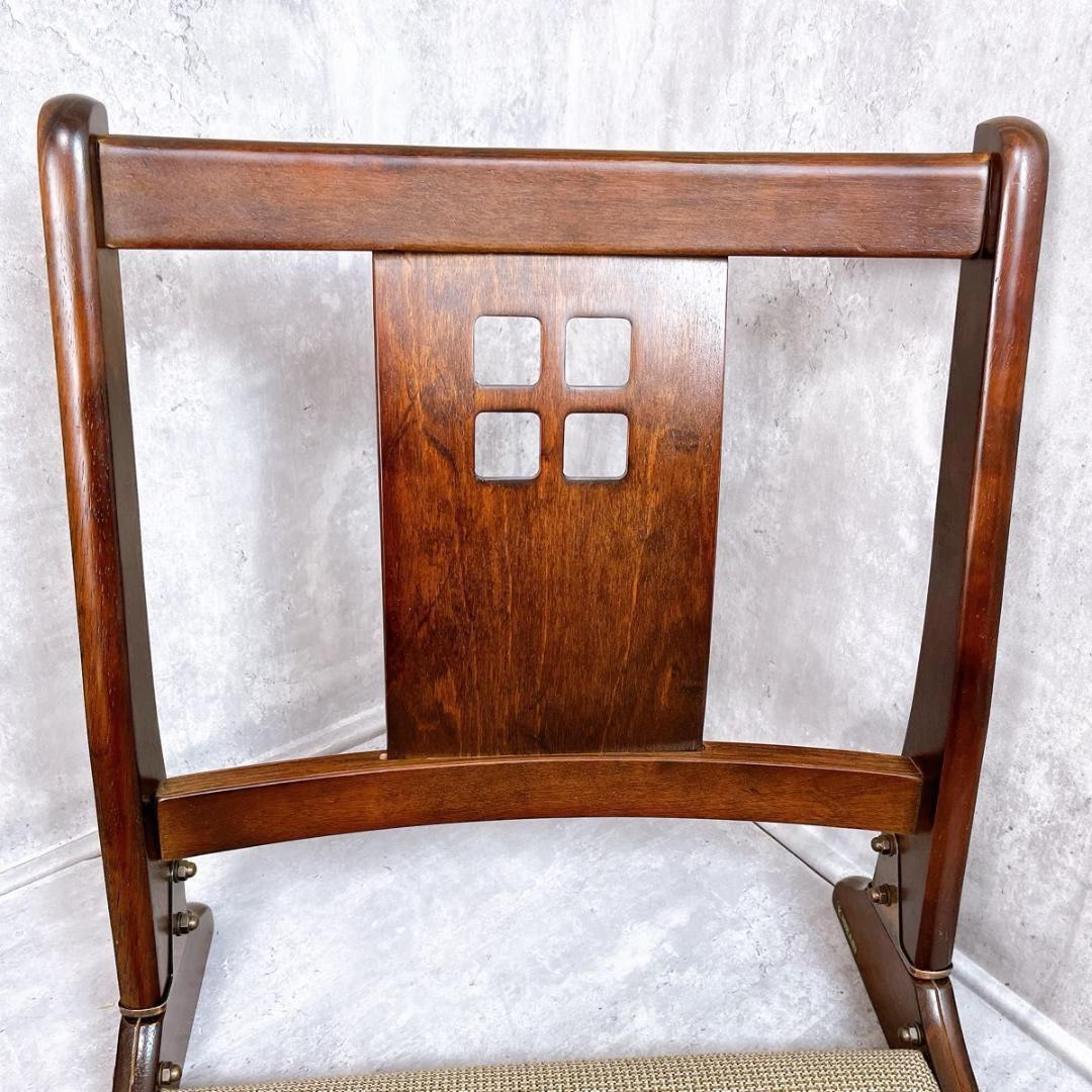 【美品】光製作所 hikari 折りたたみ座椅子 ２脚 和室 旅館 昭和レトロ